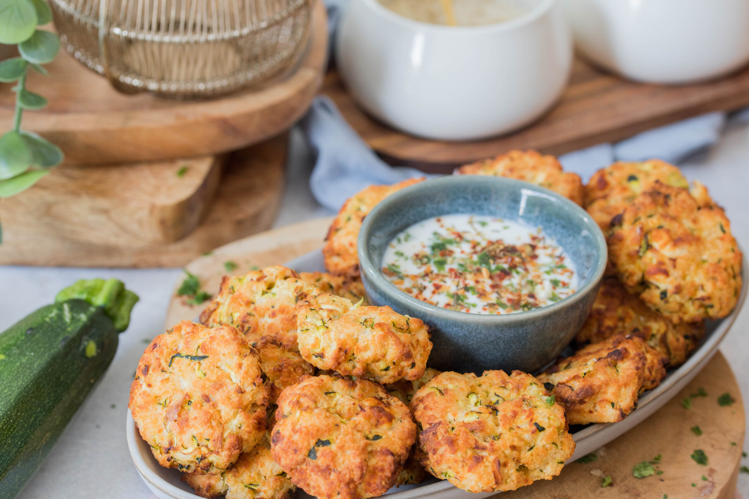 Zucchini-Feta Nuggets Zucchini-Feta Nuggets