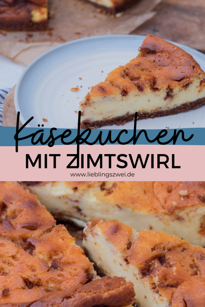 Käsekuchen mit Zimtswirl